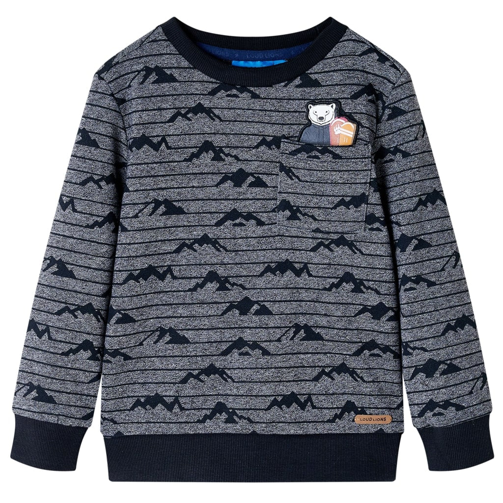 VidaXL Kinderpullover 140 Marineblau gemischt