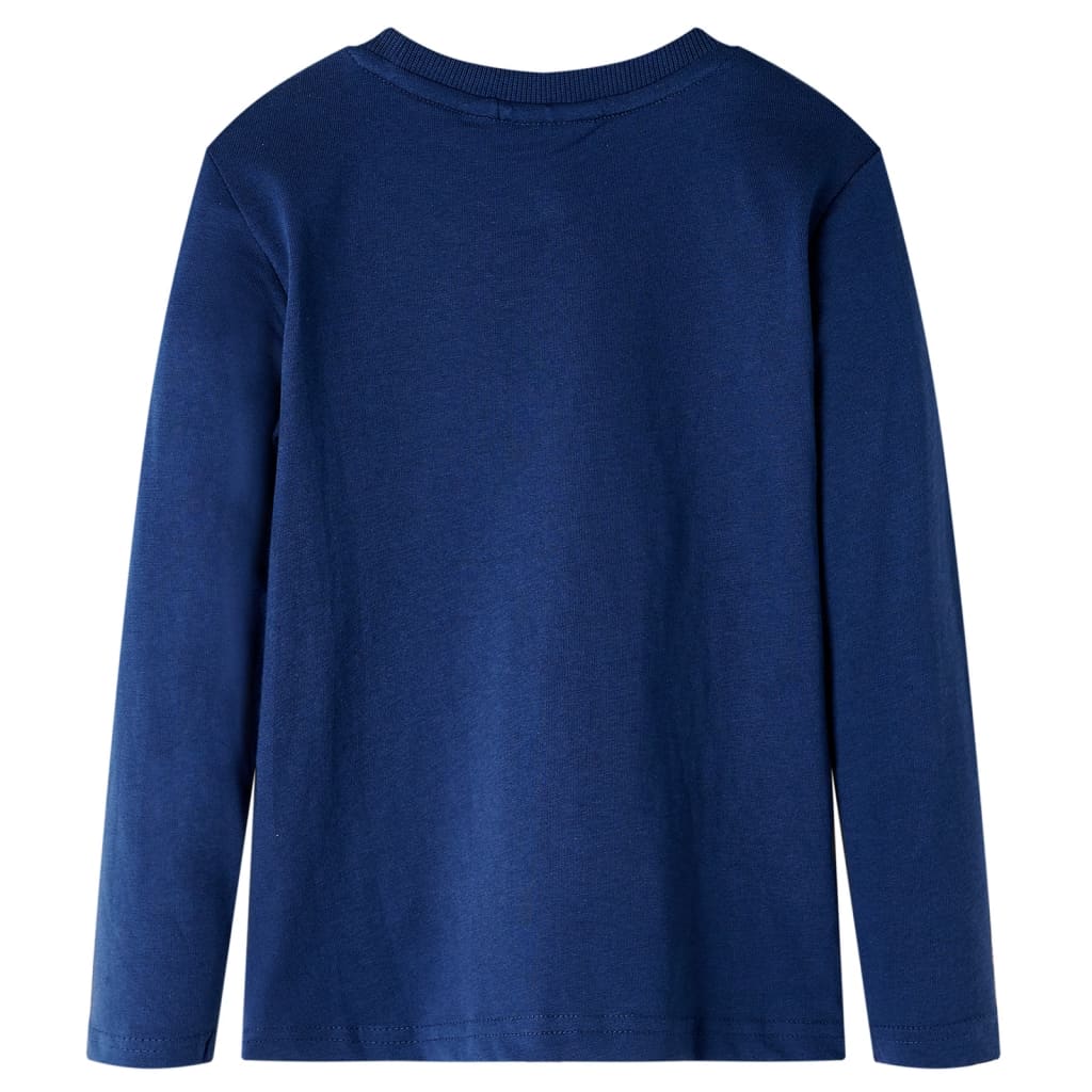 VidaXL Kindershirt mit langen Ärmeln 104 Marineblau