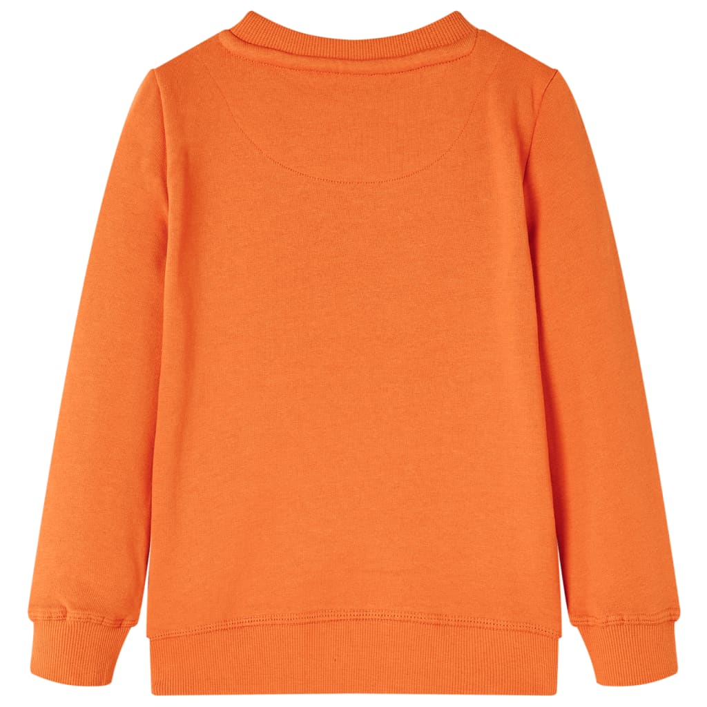 VidaXL Kindertrui 128 Donkeroranje