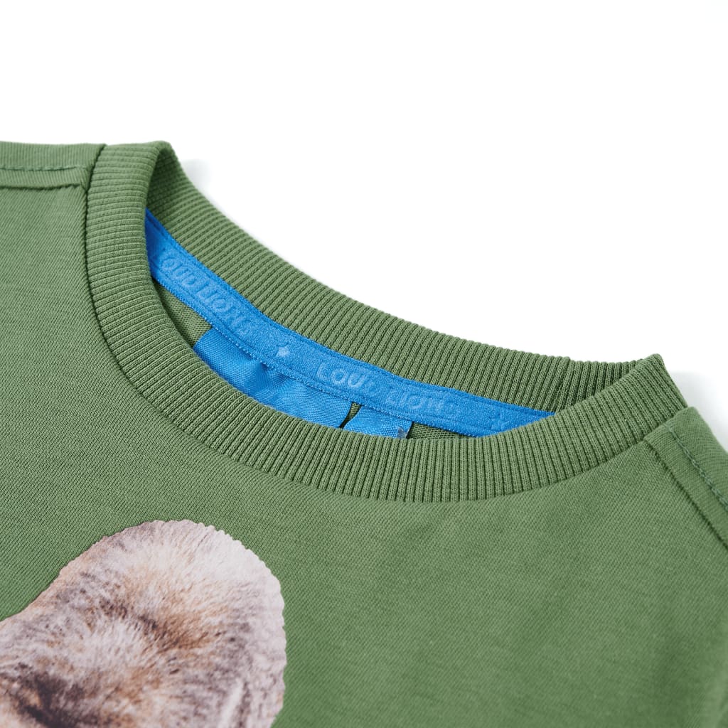 VidaXL Kindershirt mit langen Ärmeln 92 helles Khaki