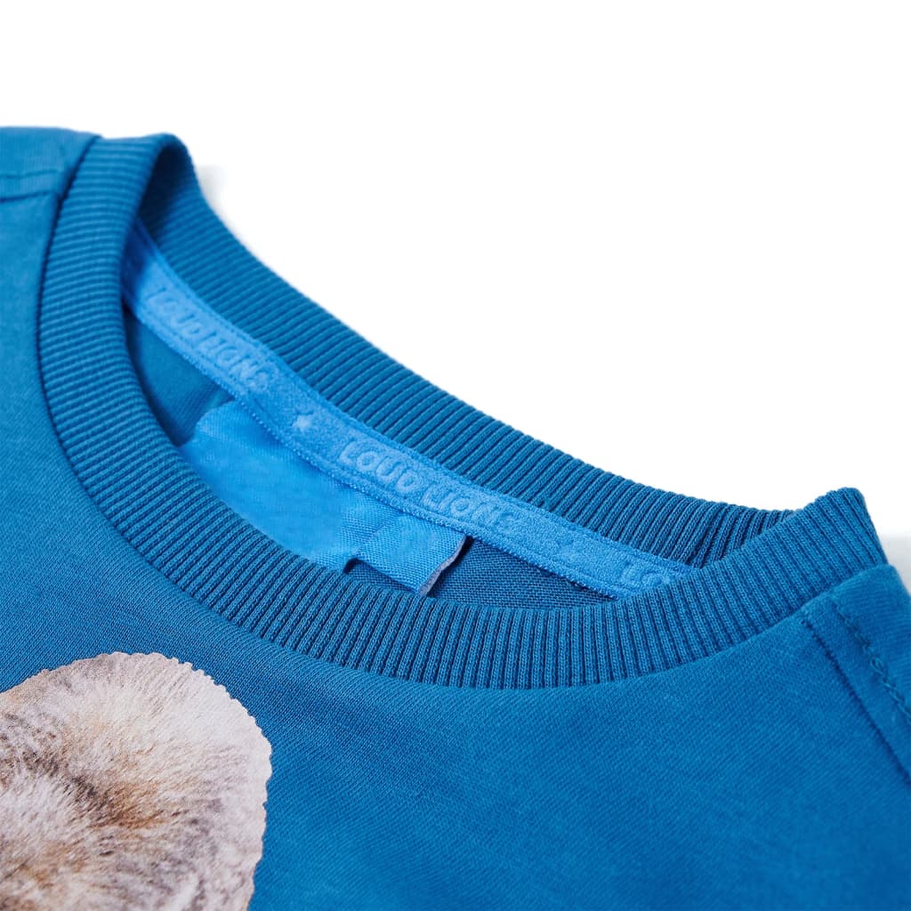 VidaXL Kindershirt mit langen Ärmeln 128 Petrol