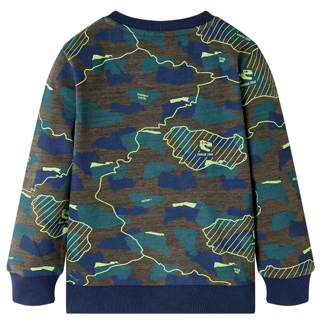 VidaXL Kinderhemd 140 gemischtes dunkles Khaki