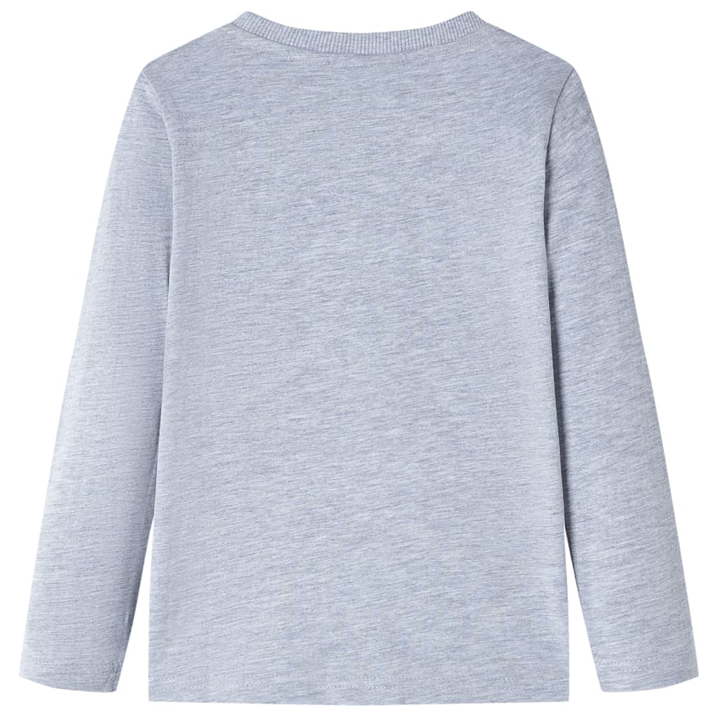 VidaXL Kindershirt mit langen Ärmeln 92 grau gemischt