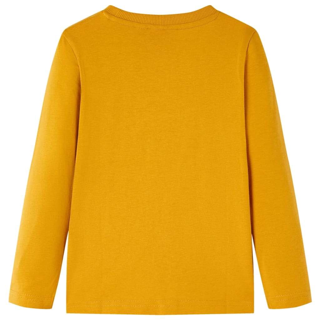 VidaXL Kindershirt mit langen Ärmeln 116 Ocker