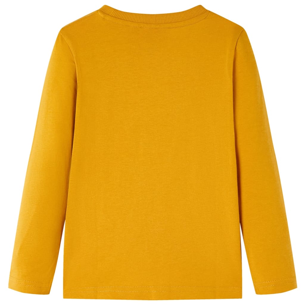 VidaXL Kindershirt mit langen Ärmeln 128 Ocker