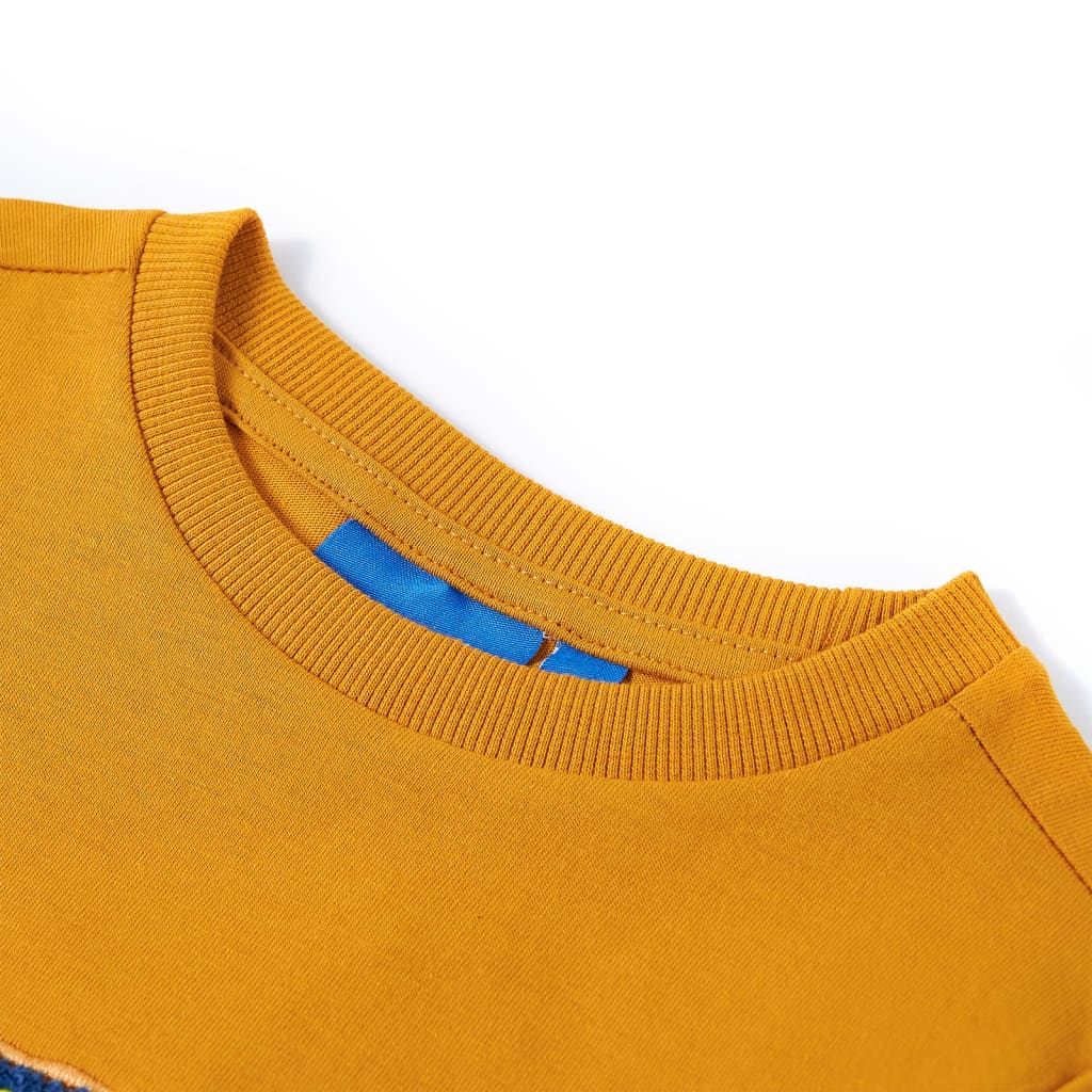 VidaXL Kindershirt mit langen Ärmeln 128 Ocker