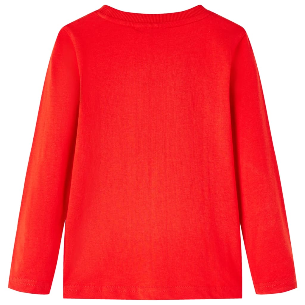 VidaXL Kindershirt mit langen Ärmeln 116 rot