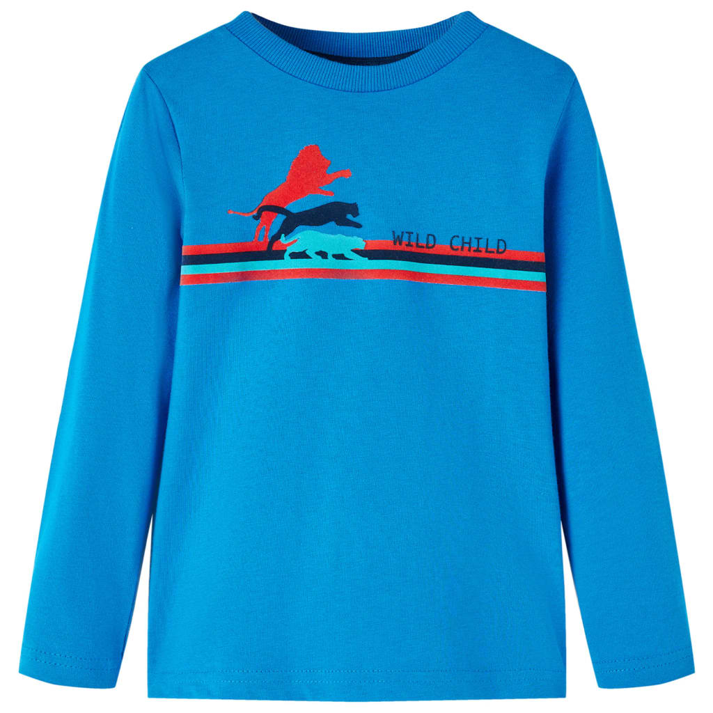 VidaXL Kindershirt mit langen Ärmeln 140 Kobaltblau