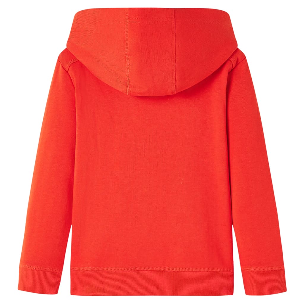 VidaXL Kinderpullover mit Kapuze 128 Rot