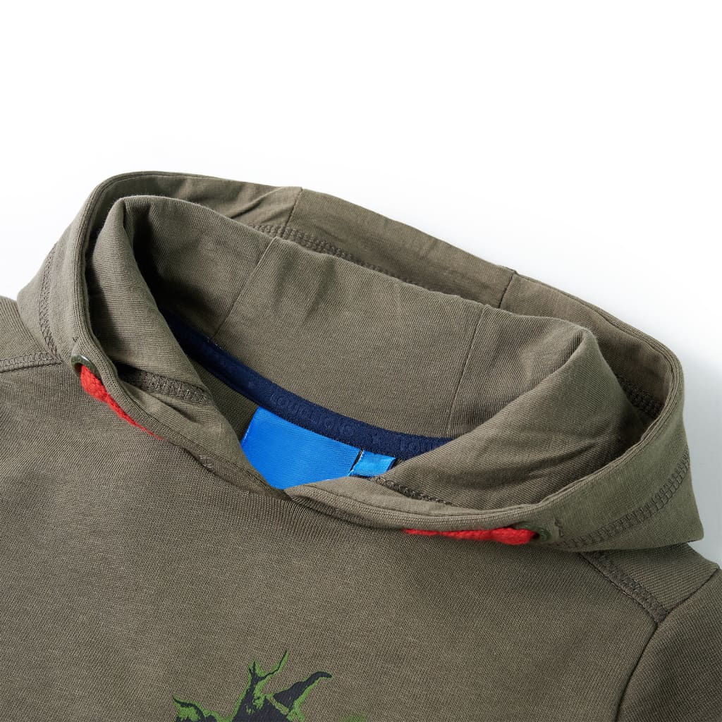 VidaXL Kinderpullover mit Kapuze 128 Khaki