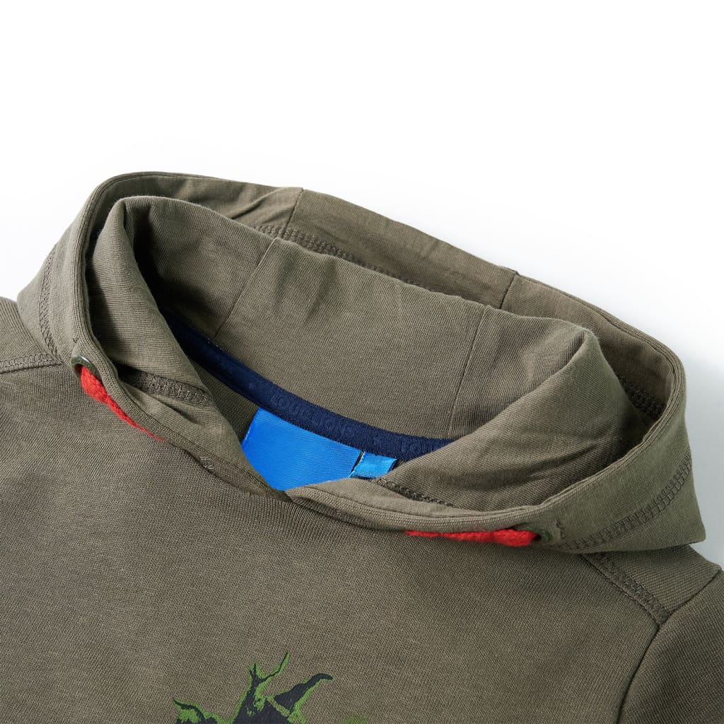 Vidaxl Kinderpullover mit Kapuze 140 Khaki