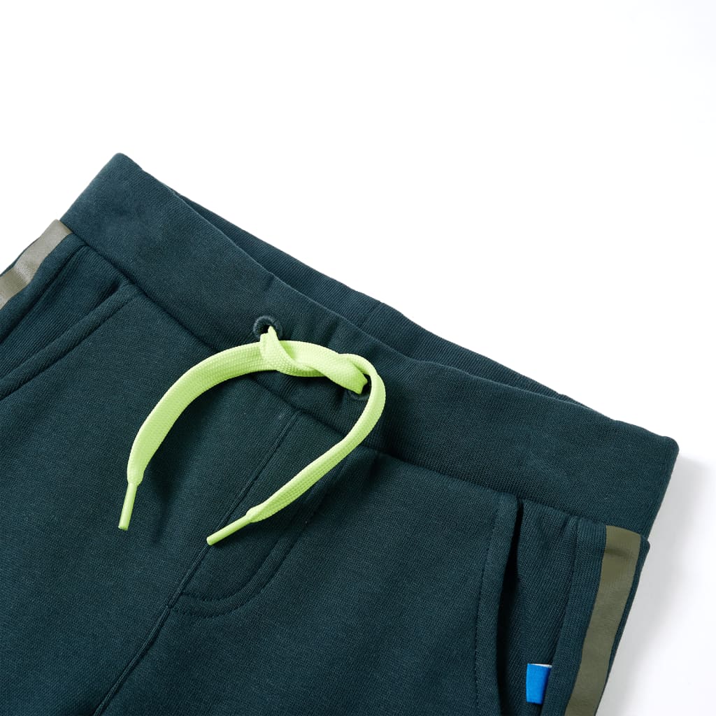 VidaXL Kinder-Jogginghose mit Kordelzug 128 Moosgrün