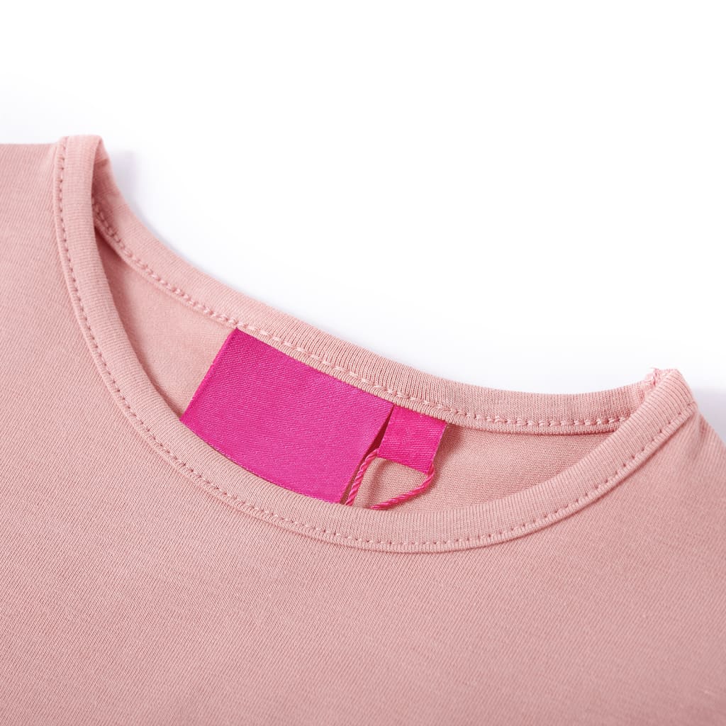 VidaXL Kindershirt mit langen Ärmeln 92 Hellrosa