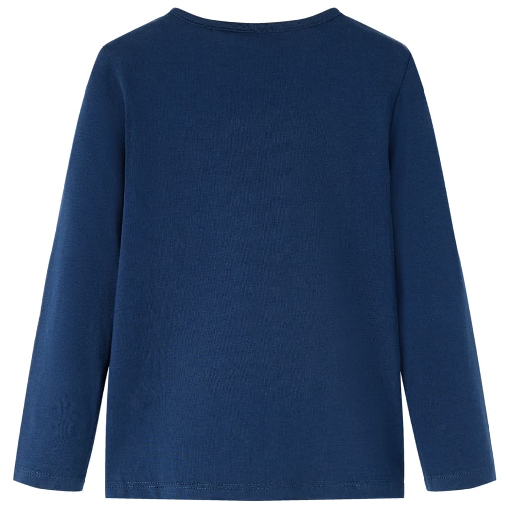 VidaXL Kindershirt mit langen Ärmeln 116 Marineblau
