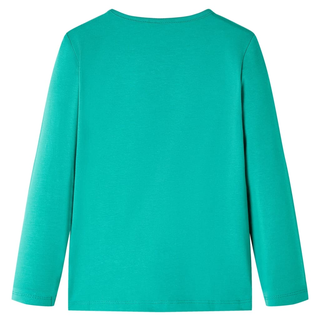 VidaXL Kindershirt mit langen Ärmeln 104 leuchtend grün