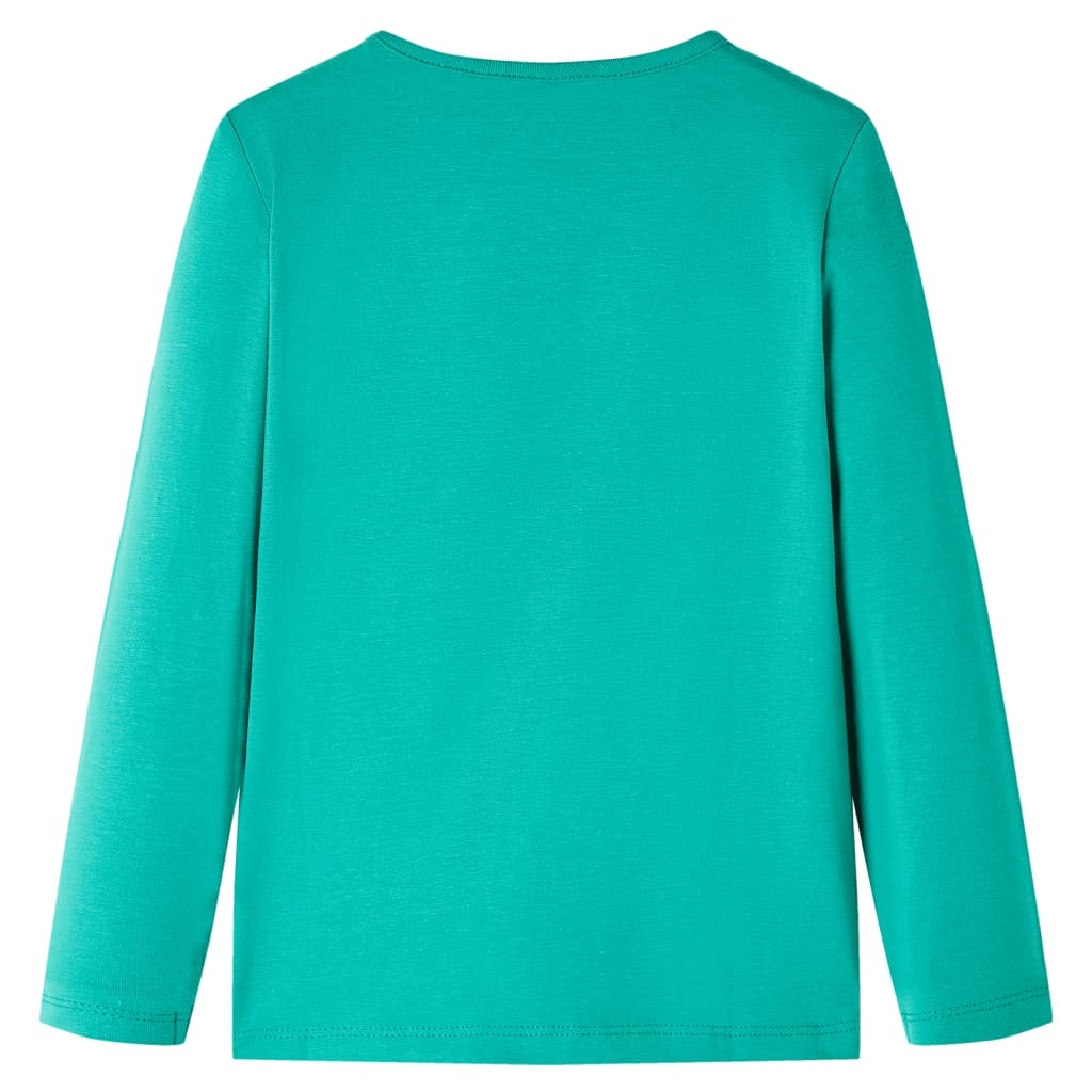 VidaXL Kindershirt mit langen Ärmeln 128 leuchtend grün