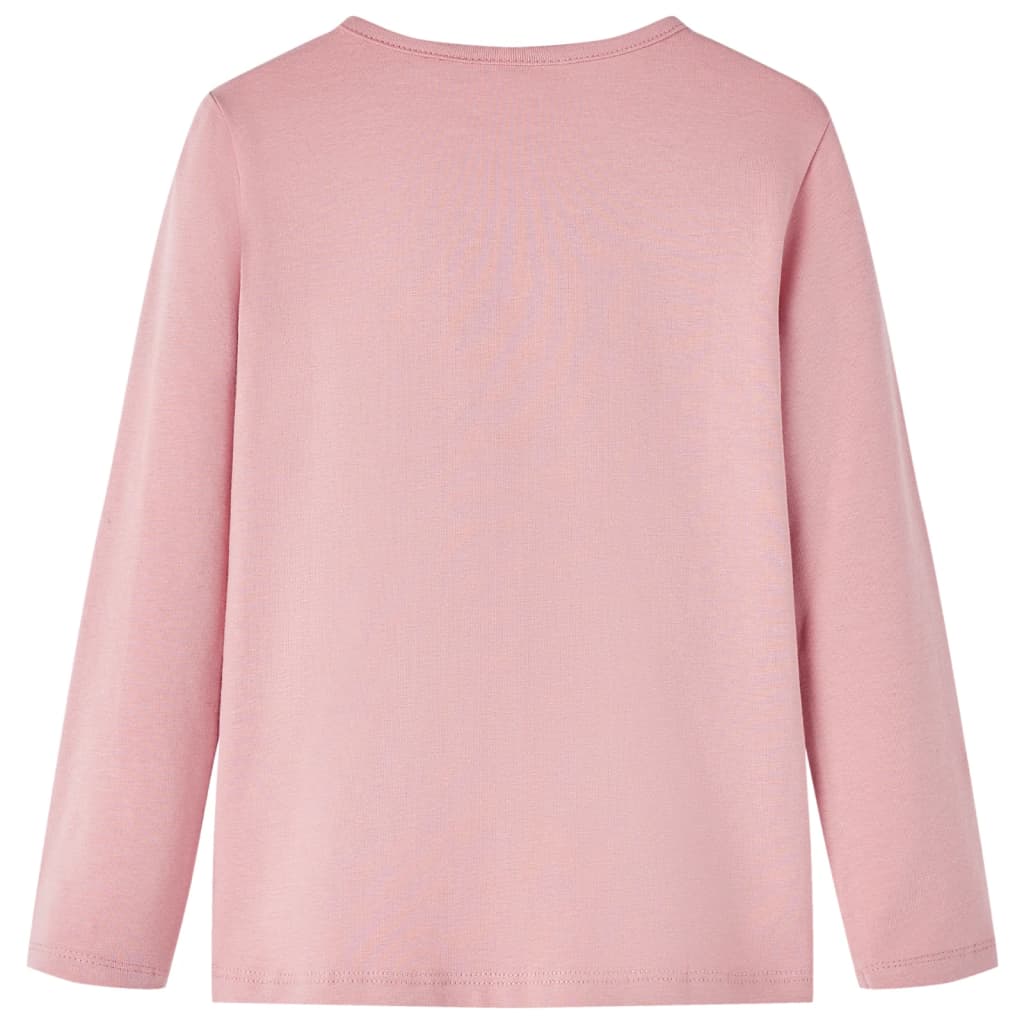 VidaXL Kindershirt mit langen Ärmeln 140 Hellrosa