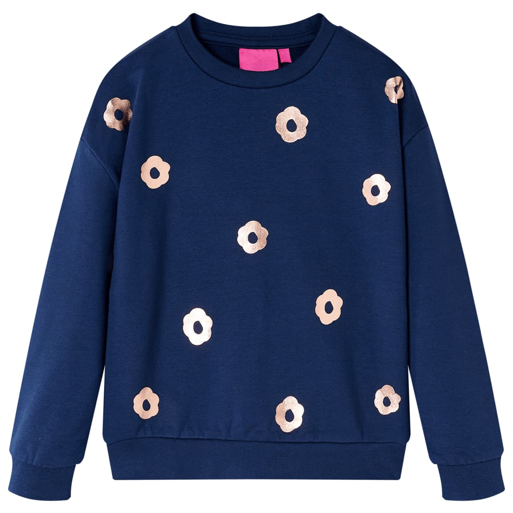 VidaXL Kinderpullover 140 Marineblau