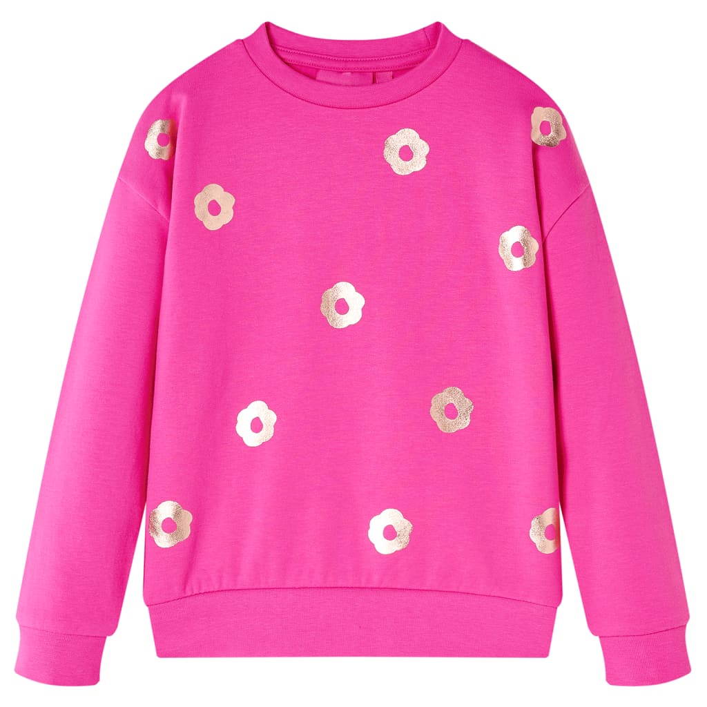VidaXL Kinderpullover 128 Dunkelrosa