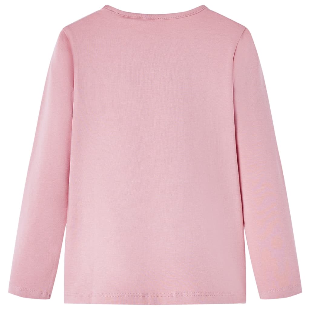 VidaXL Kindershirt mit langen Ärmeln 140 Hellrosa