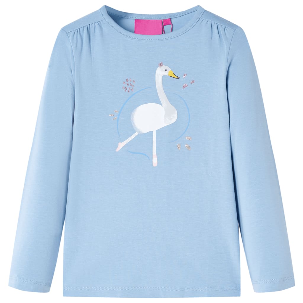 VidaXL Kindershirt mit langen Ärmeln 92 Hellblau