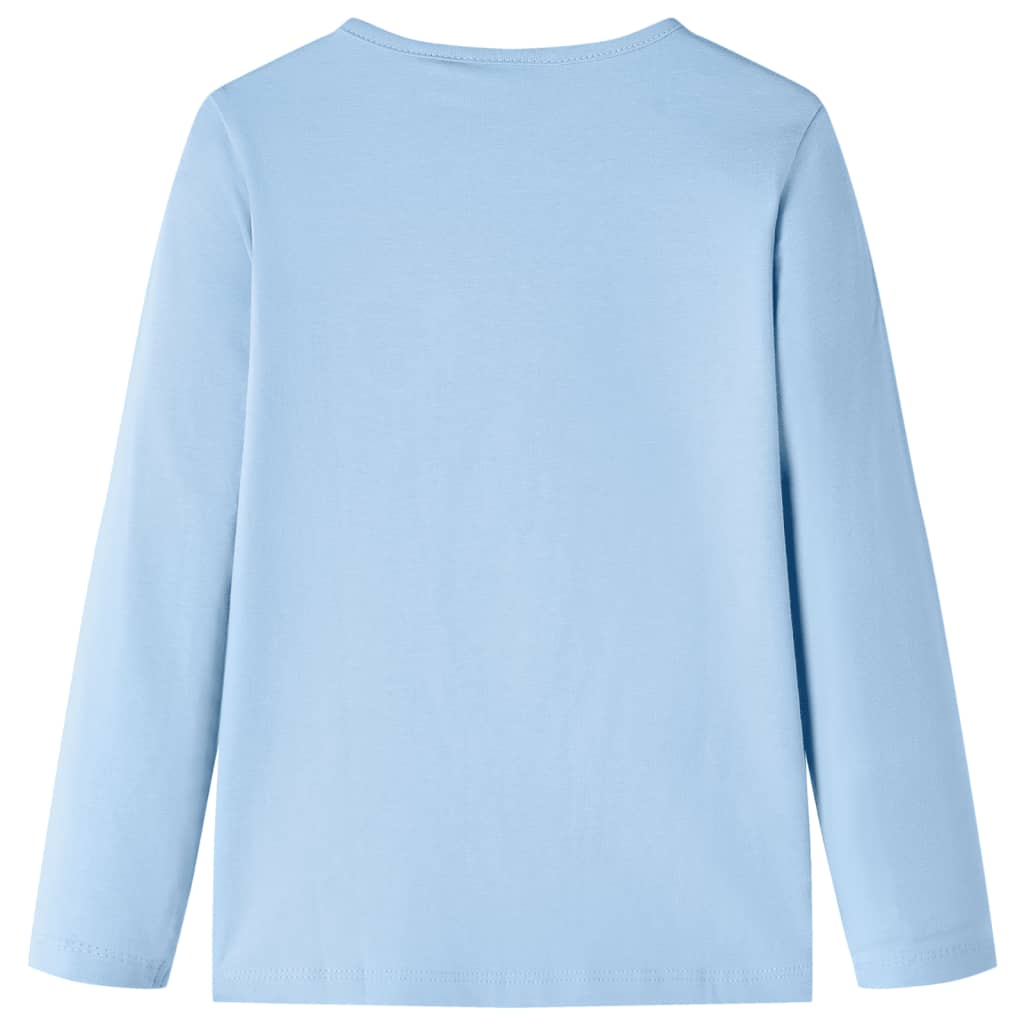 VidaXL Kindershirt mit langen Ärmeln 140 Hellblau