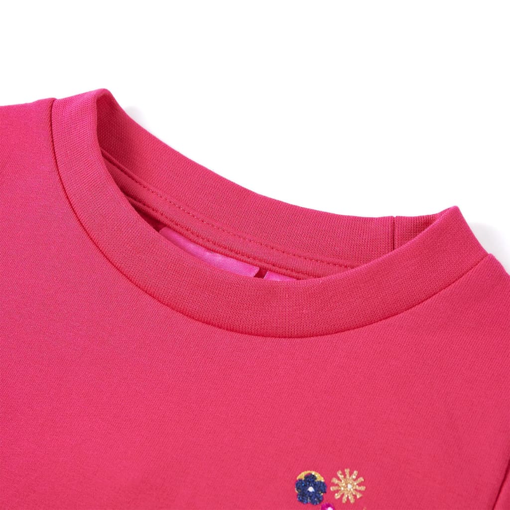 VidaXL Kinderpullover 128 leuchtendes Rosa