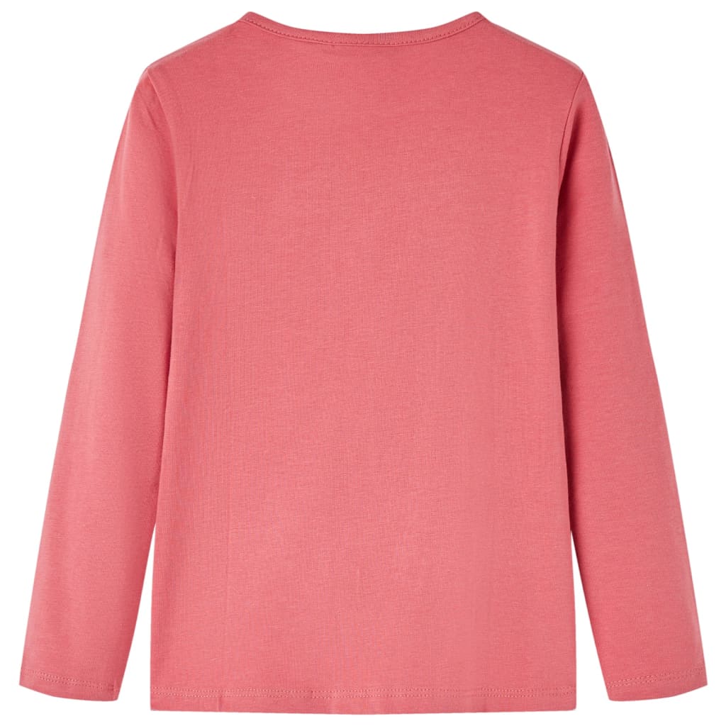 VidaXL Kindershirt mit langen Ärmeln 104 Altrosa