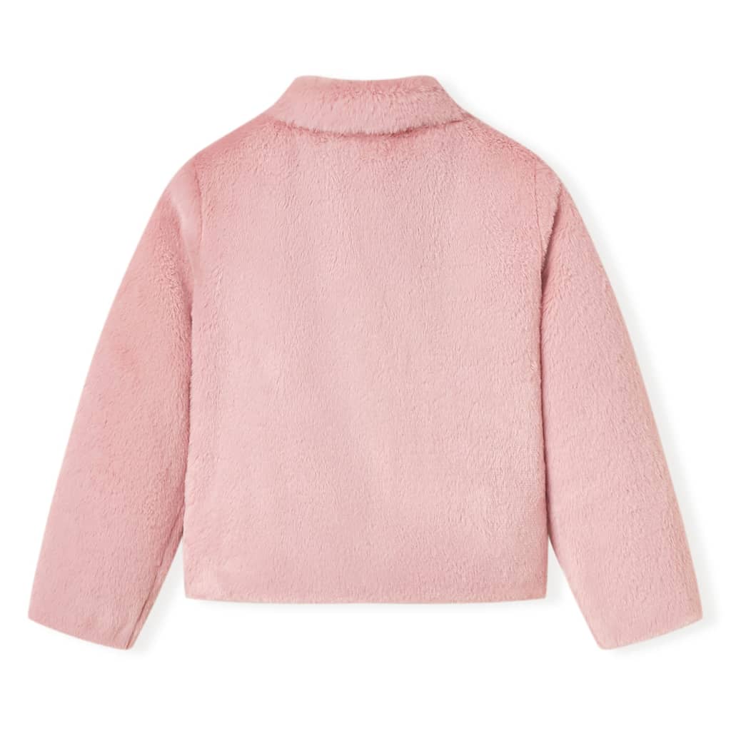 VidaXL Kindermantel 104 Kunstfell Rosa