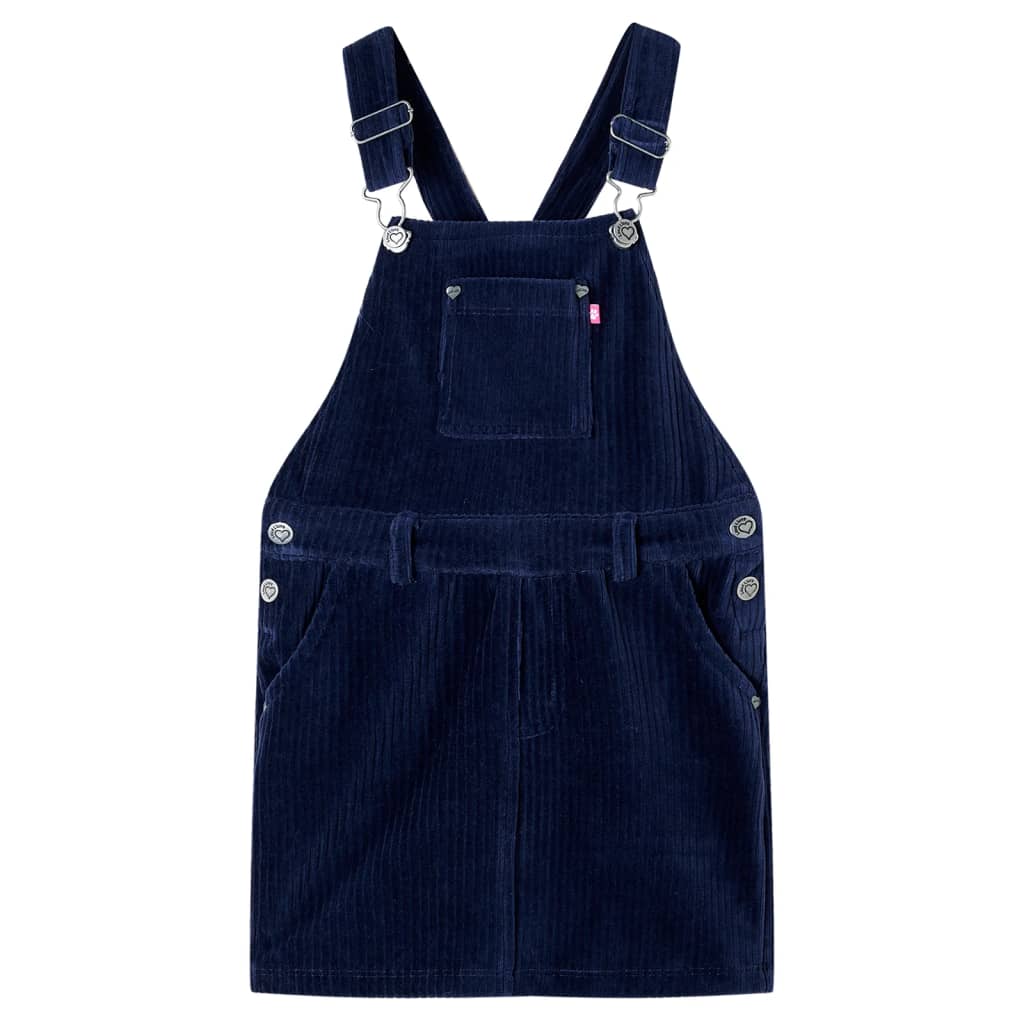 VidaXL Kinder-Gartenkleid 92 Cord Marineblau