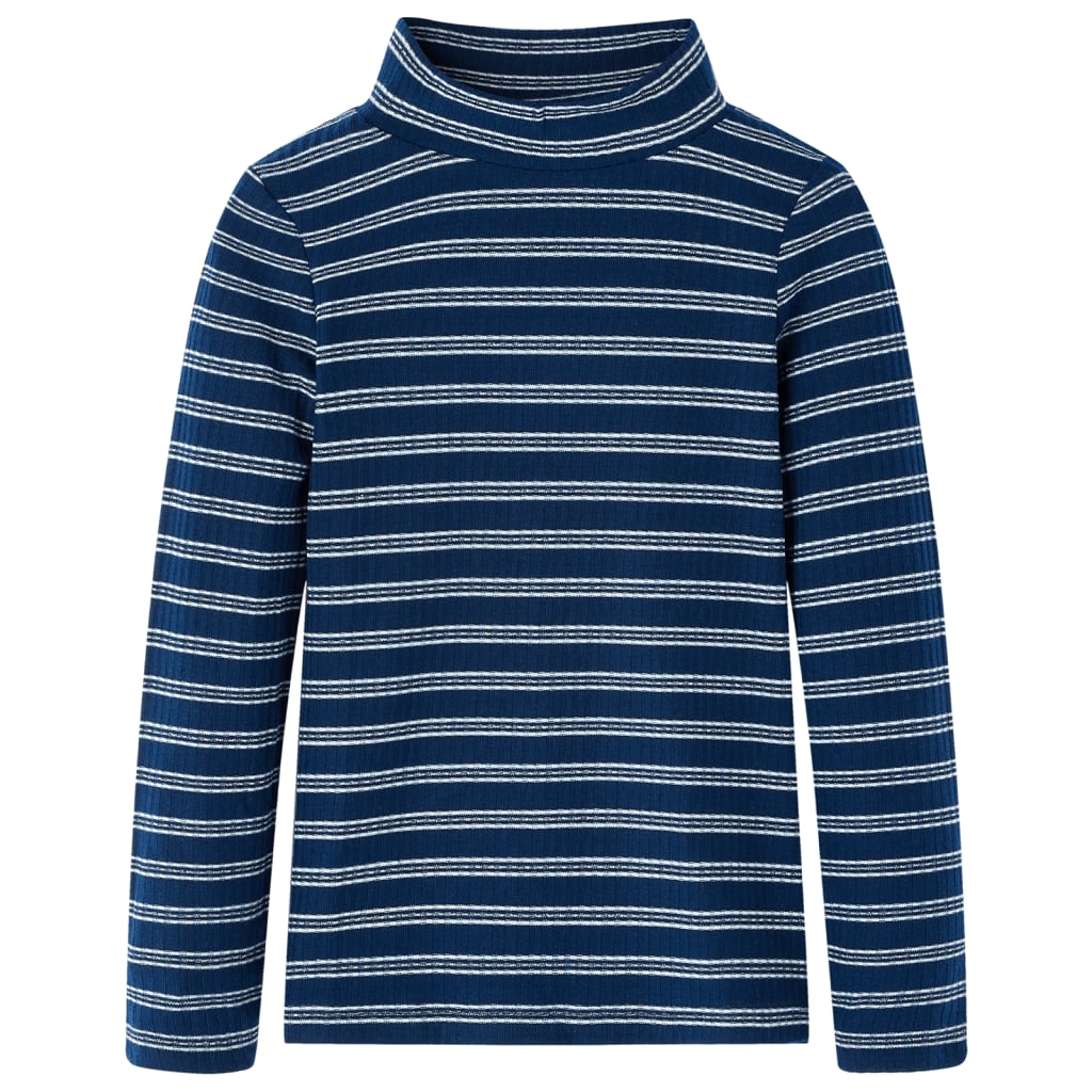 VidaXL Kindershirt mit langen Ärmeln 92 Marineblau