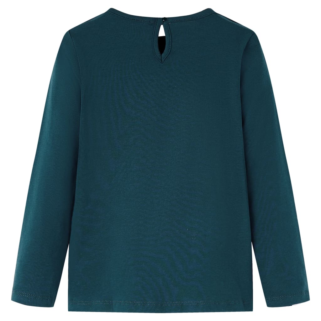VidaXL Kindershirt mit langen Ärmeln 104 Dunkelgrün