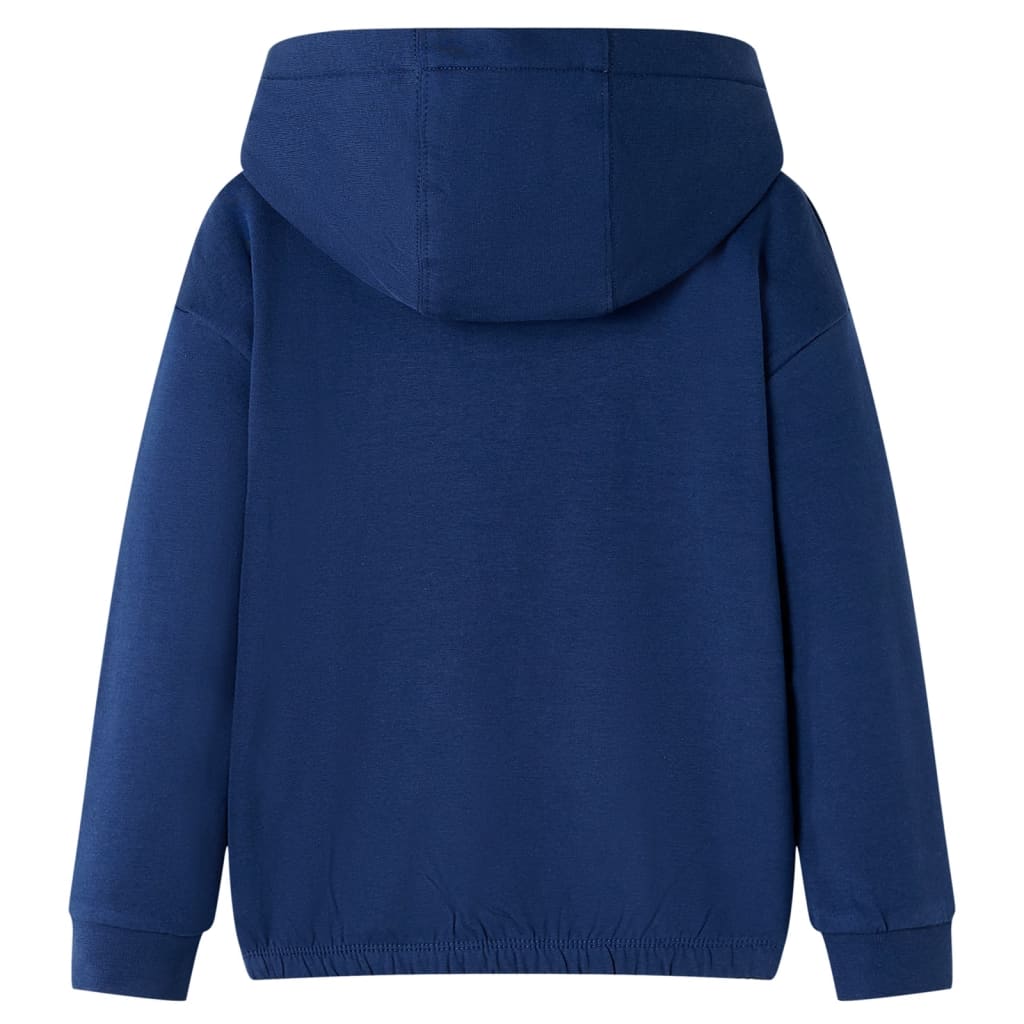 VidaXL Kinderpullover mit Kapuze 116 Marineblau