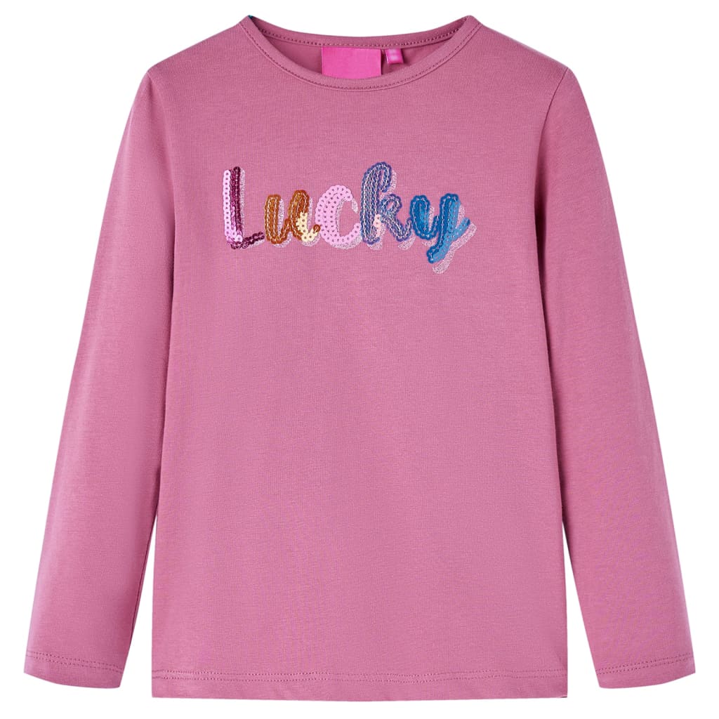 VidaXL Kindershirt mit langen Ärmeln 104 Himbeerfarbe