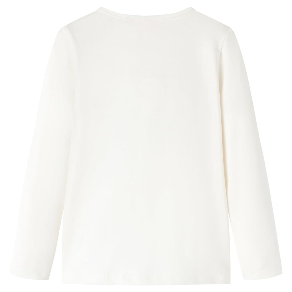 VidaXL Kindershirt mit langen Ärmeln 116 Ecru