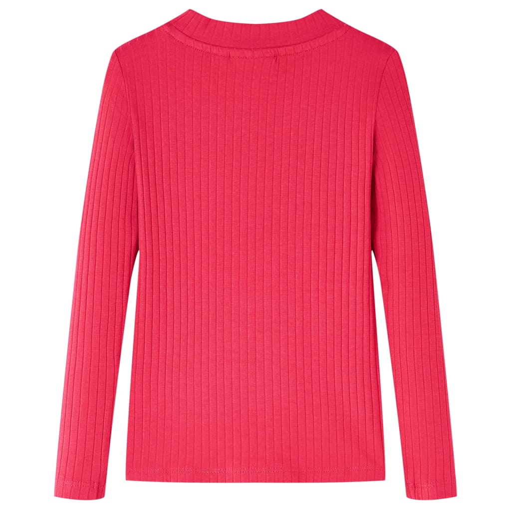 VidaXL Kindershirt mit langen Ärmeln 104 leuchtendes Rosa