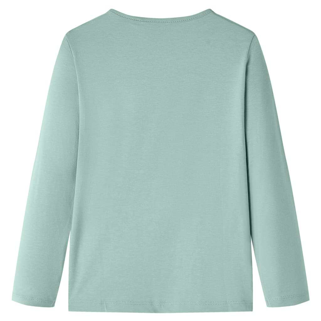 VidaXL Kindershirt mit langen Ärmeln 104 Medium Mint