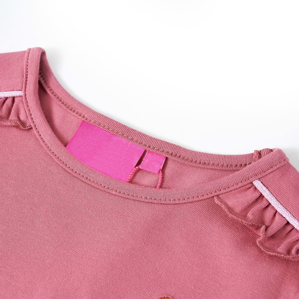 VidaXL Kindershirt mit langen Ärmeln 116 himbeerfarben