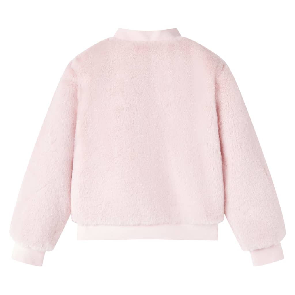 VidaXL Kindermantel 104 Kunstfell Zartrosa