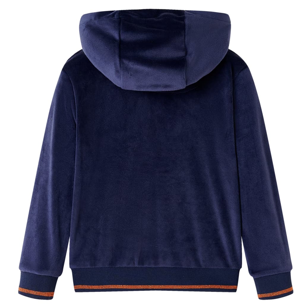 VidaXL Kinderjacke mit Kapuze 104 Marineblau