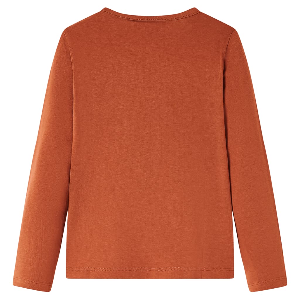 VidaXL Kindershirt mit langen Ärmeln 140 cognacfarben