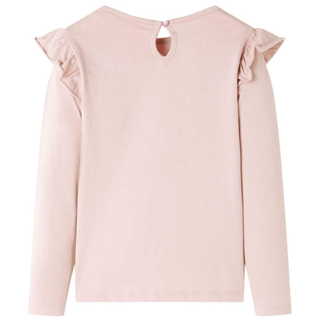 VidaXL Kindershirt mit langen Ärmeln 92 rosa