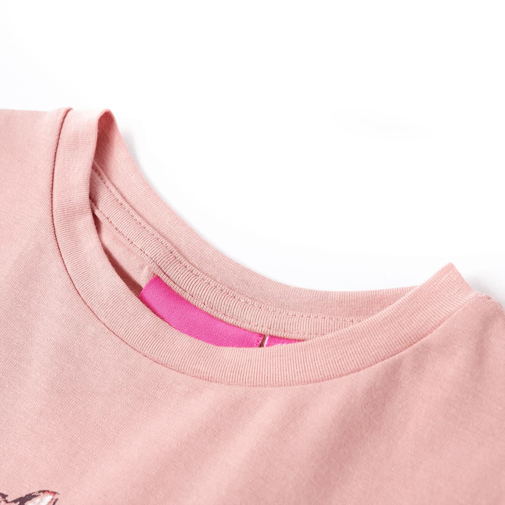 VidaXL Kindershirt mit langen Ärmeln 92 rosa