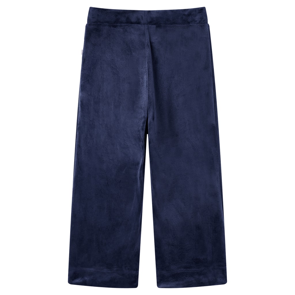 VidaXL Kinderhose Samt 128 Dunkelblau