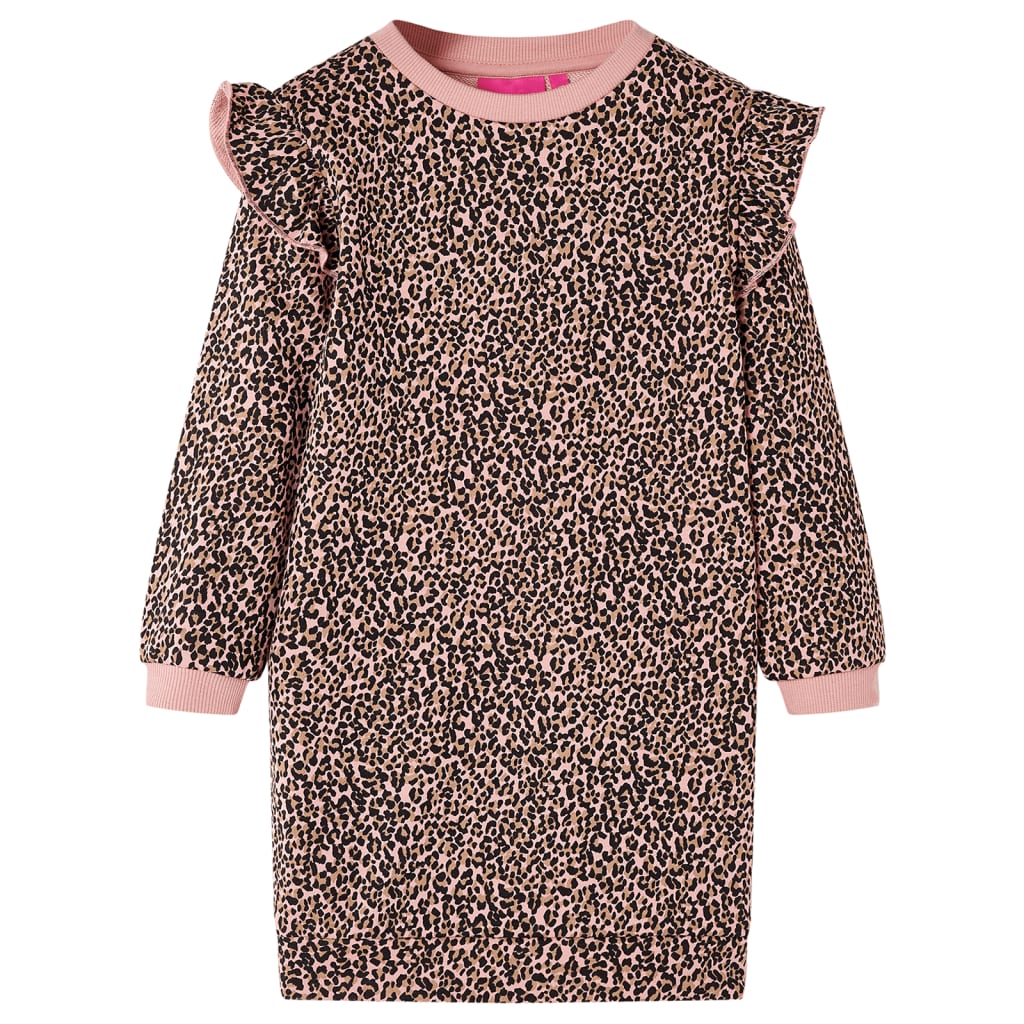 VidaXL Kinderkleid 128 mittelrosa