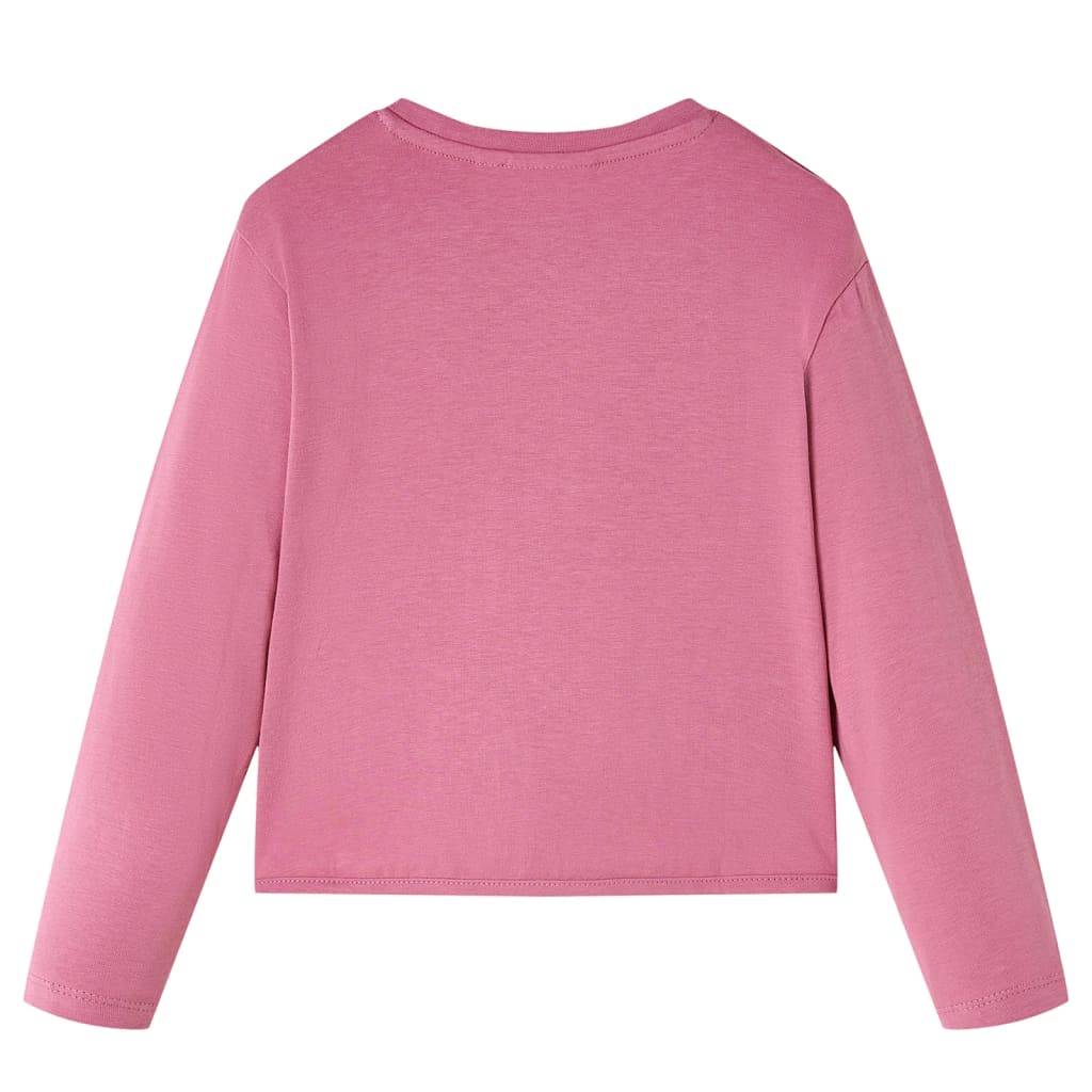 VidaXL Kindershirt mit langen Ärmeln 104 himbeerfarben