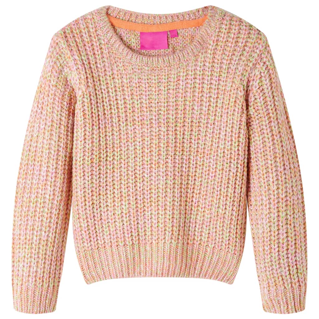 VidaXL Kinderpullover gestrickt 92 zartrosa