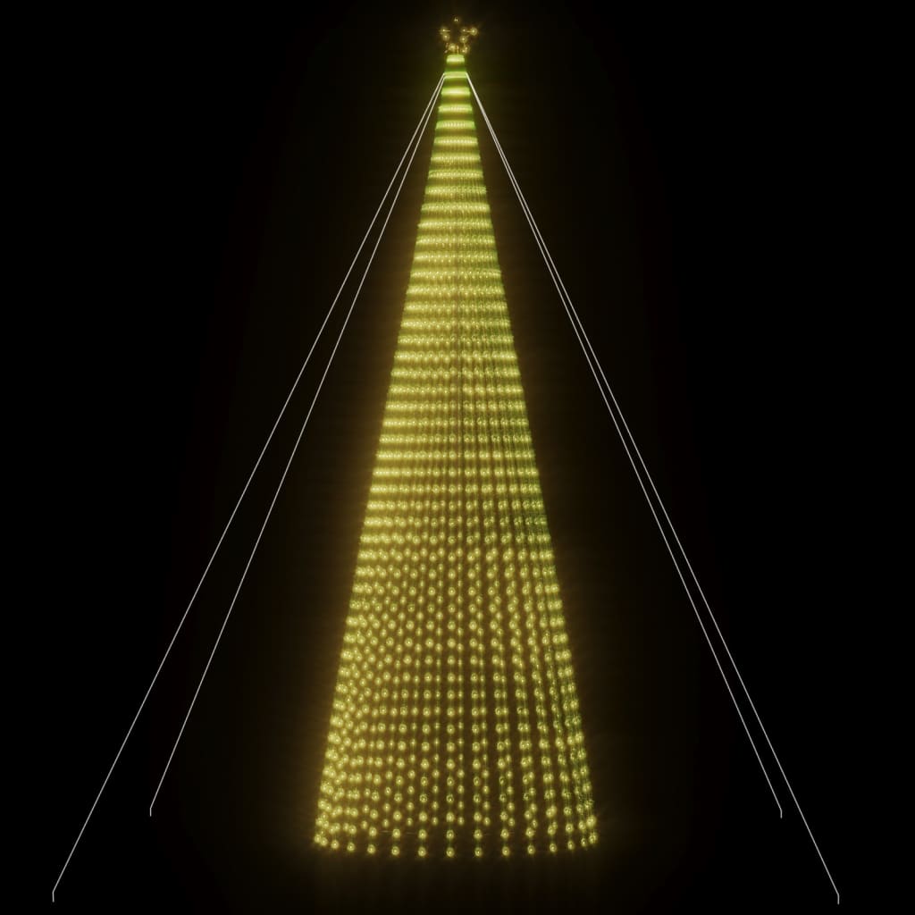 Vidaxxl LED-Weihnachtsbaum 1544 LEDs 500 cm warmweiß