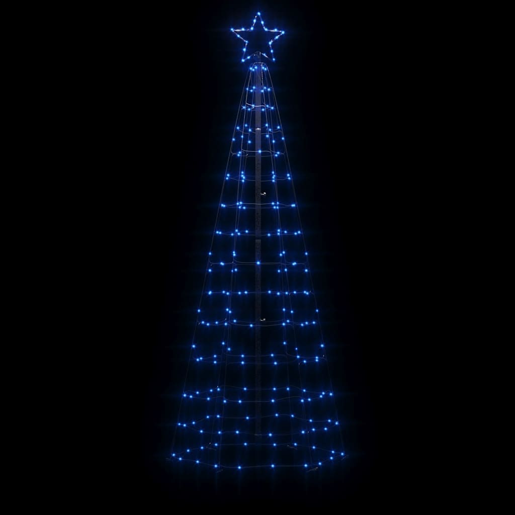 VidaXL Lichtkegel mit Erdspießen 220 blaue LEDs 180 cm