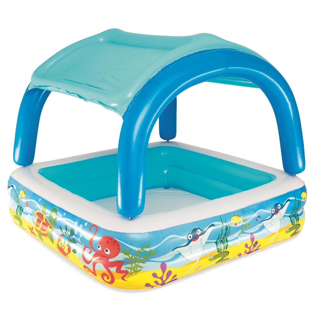 Bestway Spielbecken mit Überdachung 140x140x114 cm blau 52192